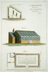 Design for A Green House, udført for Thomas Caldecott i Dartford, Kent, 1806 af English School