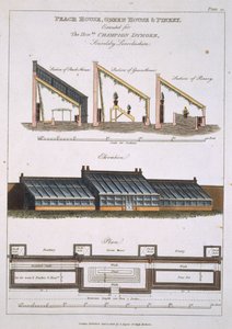 Design til Peach House, Green House and Pinery, 1806 af English School