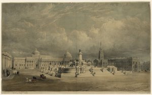 Design til et nationalt flådemonument for Trafalgar Square