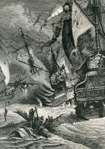 Ødelæggelse af den spanske armada, 1865 af English School
