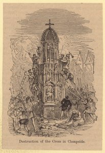 Ødelæggelse af korset i Cheapside af English School