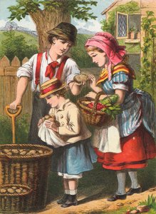 Gravning af kartofler af English School