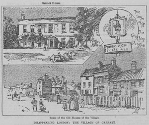 London forsvinder: landsbyen Garratt (gravering) af English School