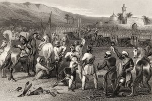Afvæbning af det 11. irregulære kavaleri ved Berhampore i 1857 fra 