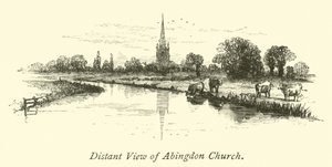 Fjernsyn over Abingdon Church af English School