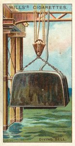 Dykkerklokke (chromolitho) af English School