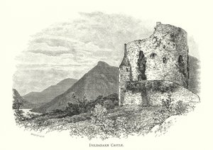 Dolbadarn Castle (gravering) af English School