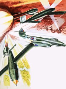 Doodlebug. V1 Flying Bomb af English School