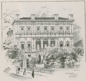 Dorchester House, Park Lane, London, boligen for Shahzada Nasrullah Khan af English School