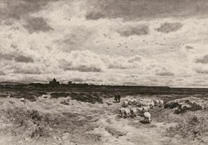 Dornoch, efter G Reid, RSA (litografi) af English School