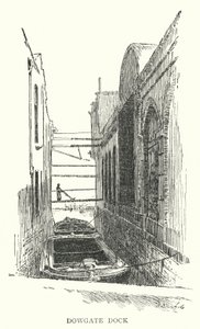 Dowgate Dock (gravering) af English School