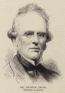 Dr. Arthur Jacob (gravering) af English School