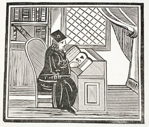 Dr. John Faustus, illustration fra Chap-books of the Eighteenth Century af John Ashton, pub. 1882 af English School