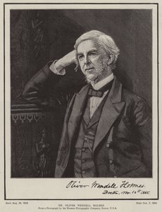 Dr. Oliver Wendell Holmes (gravering) af English School