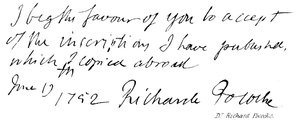 Dr. Richard Pococke af English School
