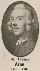 Dr Thomas Arne (gravure) af English School