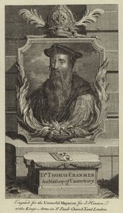 Dr. Thomas Cranmer, ærkebiskop af Canterbury af English School
