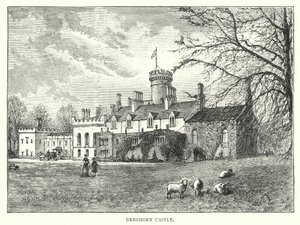 Dreghorn Castle (gravering) af English School