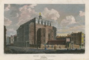 Drury Lane Theatre, Westminster, London; nedbrændte i 1809 af English School