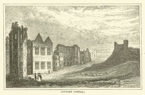 Dudley Castle (gravering) af English School