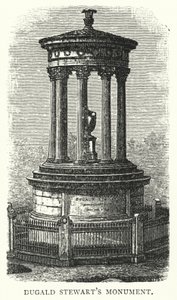 Dugald Stewarts monument (gravering) af English School