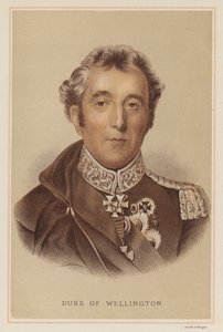 Duke of Wellington (farve litho) af English School