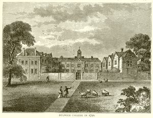 Dulwich College i 1790 af English School