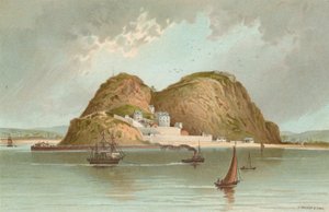 Dumbarton Castle af English School