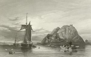 Dumbarton Castle af English School