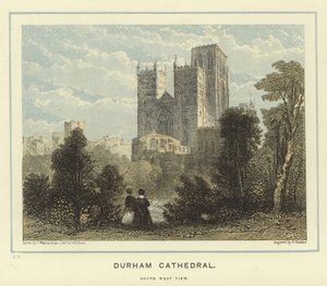 Durham Cathedral, sydvestlig udsigt af English School