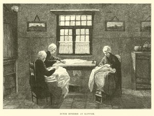 Niederländisches Interieur in Katwijk von English School