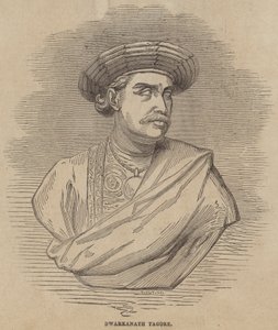 Dwarkanath Tagore (gravering) af English School