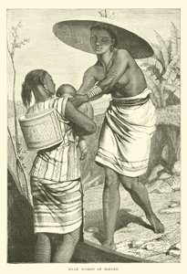 Dyak kvinder fra Borneo af English School