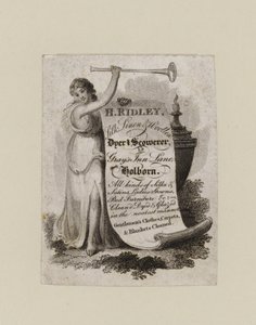 Dyer and Scowerer, H Ridley, handelskort af English School