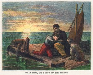 Døende på en tømmerflåde af English School