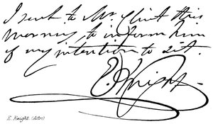 E. Knight, (skuespiller) af English School