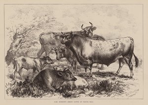 Jarl Rosslyns jerseykvæg på Easton Hall (gravering) af English School