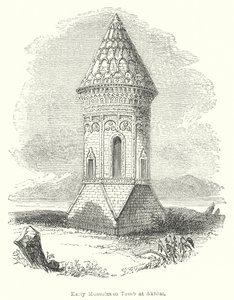 Tidlig muslimsk grav ved Akhlat (gravering) af English School