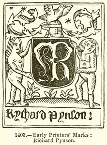 Tidlige Printers Marks: Richard Pynson af English School