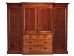 Tidlig victoriansk frontgarderobe, designet af Heal & Son af English School