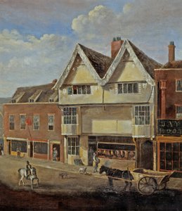Eastgate Street Gloucester, ca. 1830 af English School