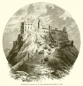 Edinburgh slot, som det var før belejringen af 1573 af English School