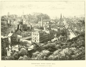 Edinburgh, fra Calton Hill af English School