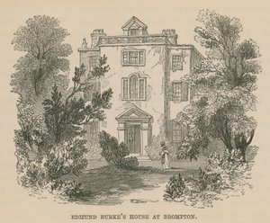 Edmund Burkes House i Brompton, London af English School