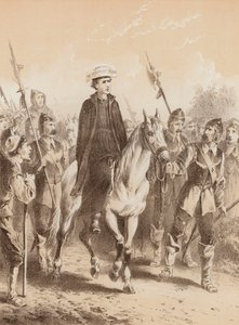 Edmund Campion, "På vej til London" (litho) af English School