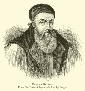 Edmund Grindal  af English School