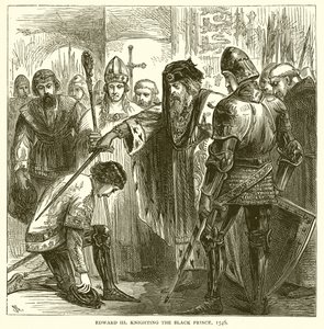 Edward III ridder den sorte prins, 1546 af English School