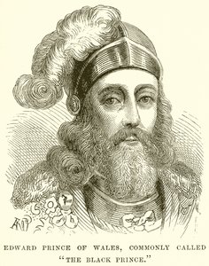 Edward Prince of Wales, almindeligvis kaldet The Black Prince af English School