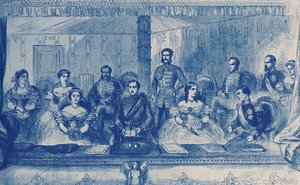 Edward VII og dronning Alexandra af England i operaen i London af English School