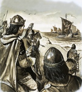 Edvard Bekenderen som ung konge, der var udsat for problemer med danske angribere af English School